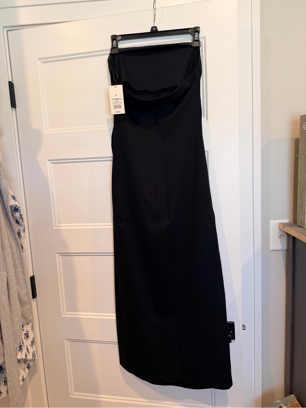 a new day Black Strapless Maxi Dress